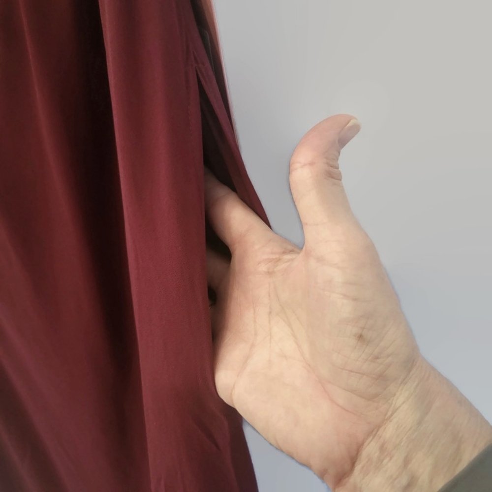 Birdy Grey Burgundy Kira Chiffon Formal Dress - Picture 7 of 8